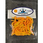 North Shore Tackle Trout Worm's 2" Pumpkin Orange