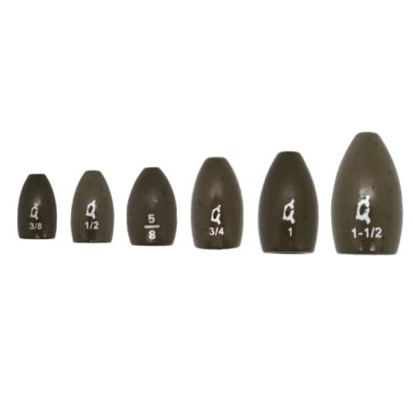 X Zone Tungsten Flipping Weight Green Pumpkin  3/8oz 3-pk