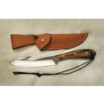 Grohmann R4SG Survival Model Rosewood Handle Stainless Blade Gut Hook With Overlap Sheath