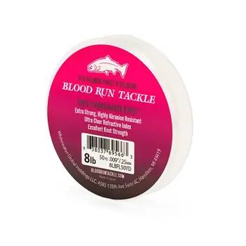Blood Run Premium Fluorocarbon. 8lb 50yd