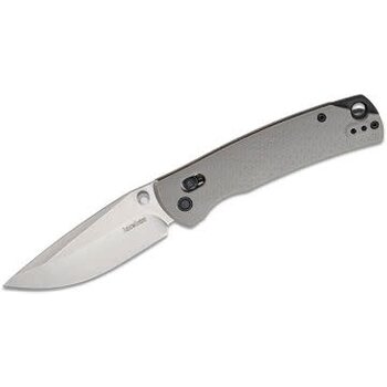 Kershaw 1426 Sequence DuraLock KVT Folding Knife 3.32" Stonewashed Drop Point Blade, Gray Glass-Reinforced Nylon Handles, Reversible Clip, AXIS/Crossbar Lock