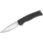 Kershaw 1428 Outfield Liner Lock Assisted Flipper Knife 2.8" Stonewashed Drop Point Blade, Black Glass-Filled Nylon Handles, Reversible Clip