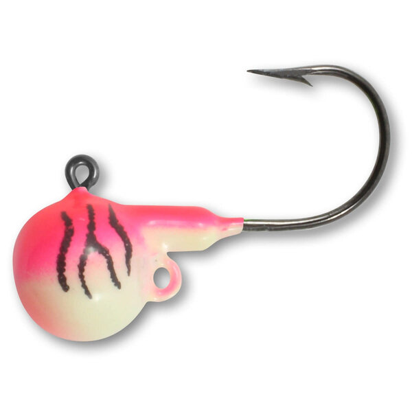 Northland Fire-Ball Jig 1/8oz Pink Tiger UV 5-pk
