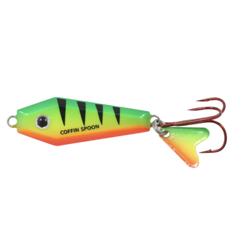 Northland Buck-Shot Coffin Spoon. 1/4oz UV Firetiger