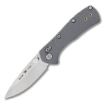 Buck Mini Range Pro Folding Knife Gray 2.62in Plain Satin Drop Point
