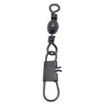 Compac Black Barrel Swivels w/Interlock Snap Size 10 10-pk