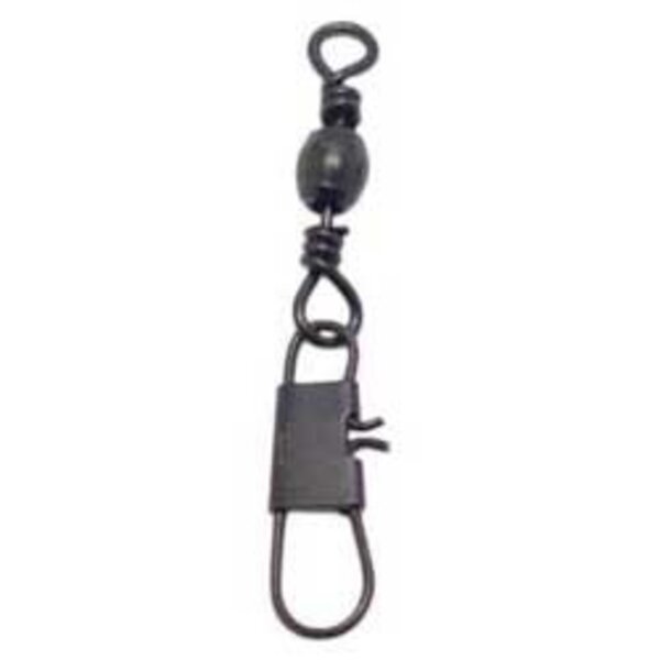 Compac Black Barrel Swivels w/Interlock Snap Size 10 10-pk