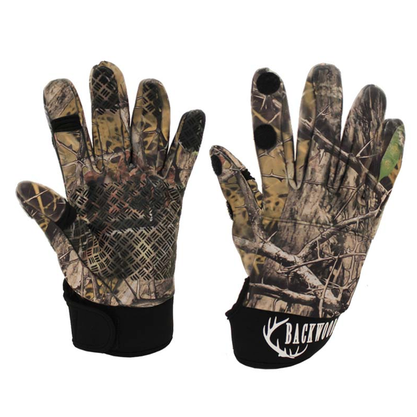 Backwoods Camo Hunting Gloves L
