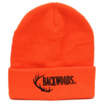 Backwoods Thinsulate Knit Touque, Blaze Orange Backwoods Logo