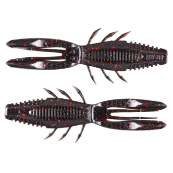 Rapala Crush City Bronco Bug Black Red Flake 4" 6-pk