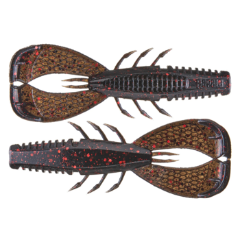 Rapala Crush City Cleanup Craw Black Red Flake 3.5" 7-pk