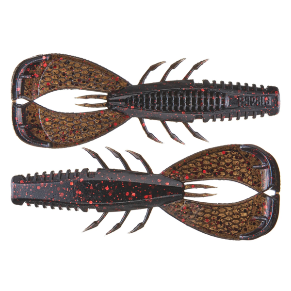 Rapala Crush City Cleanup Craw Black Red Flake 3.5" 7-pk
