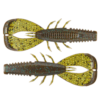 Rapala Crush City Cleanup Craw Green Pumpkin Blue 3.5" 7-pk