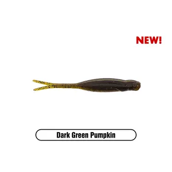 X Zone Stealth Finesse Series 2.75" Scented Stealth Minnow. Dark Green Pumpkin