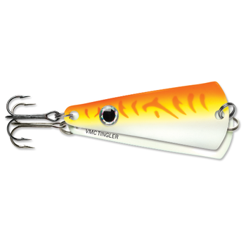 VMC Tingler Spoon 3/16oz Glow Orange Fire UV