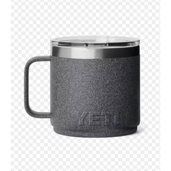 Yeti Rambler 414mL Stackable Mug. Black Stone