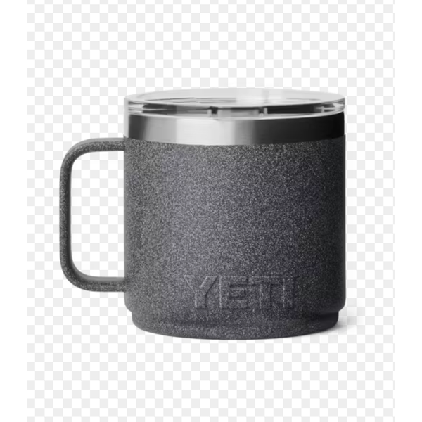 Yeti Rambler 414mL Stackable Mug. Black Stone