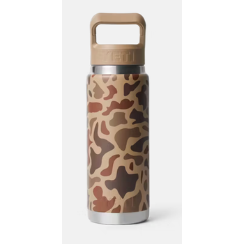 Yeti Rambler 532mL Bottle Colour Matched Straw Cap . Wetlands Camo