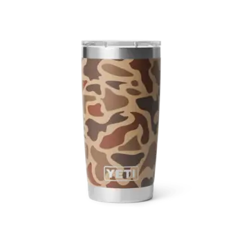 Yeti Rambler 591mL Tumbler w/MagSlider Lid. Wetlands Camo