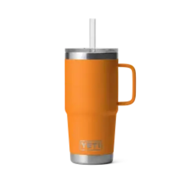 Yeti Rambler 739mL Straw Mug w/Straw Lid.