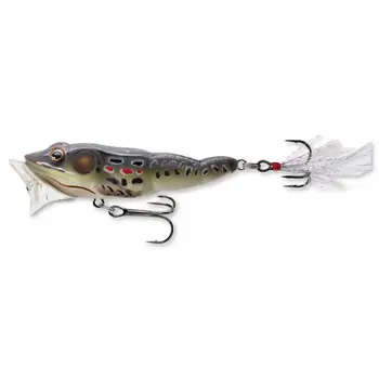 Live Target Frog Popper. 2.5" Brown/Black 1/4oz