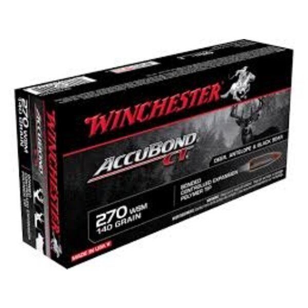 Winchester Supreme Accubond CT Ammo 270 WSM 140gr Polymer Tip 20 Rounds