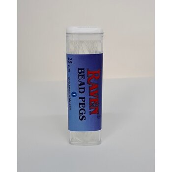 Raven Raven White/Clear Peg 25-pk