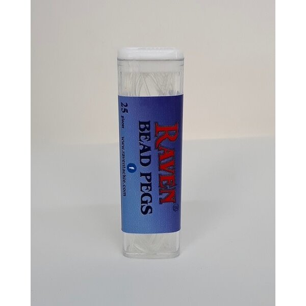 Raven Raven White/Clear Peg 25-pk