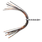 VMC Neko Skirt 1/32oz Pumpkinseed Orange 2-pk