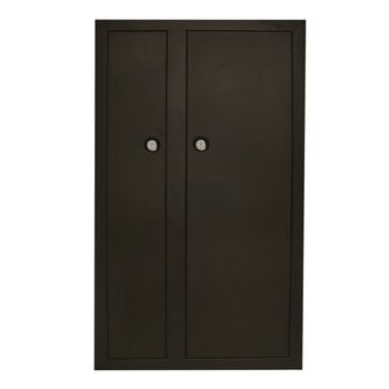 HQ Outfitters HQ Outfitters HQ-GC10-DD 10 Gun Double Double Door Cabinet, Key Lock, Black