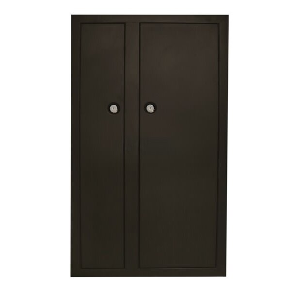 HQ Outfitters HQ Outfitters HQ-GC10-DD 10 Gun Double Double Door Cabinet, Key Lock, Black