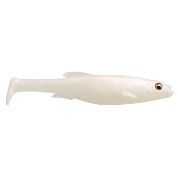 Megabass Magdraft 5" Freestyle Albino Pearl Shad 2-pk