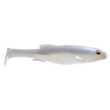 Megabass Magdraft 5" Freestyle White Back Shad 2-pk