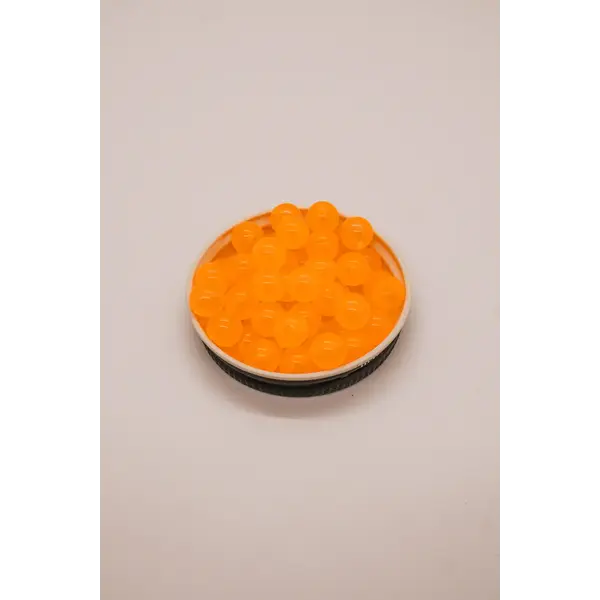 Bounty Tackle Acrylic Bead 8mm Sunburst Orange