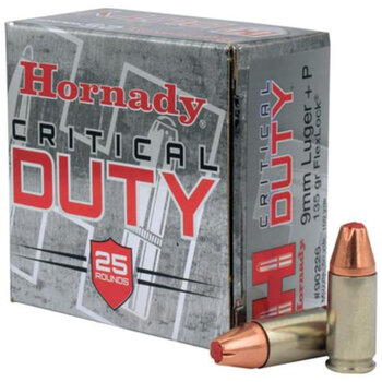 Hornady Critical Duty 9mm Luger P 135 gr Hornady FlexLock FL 25 Per Box (Reg $49.99)