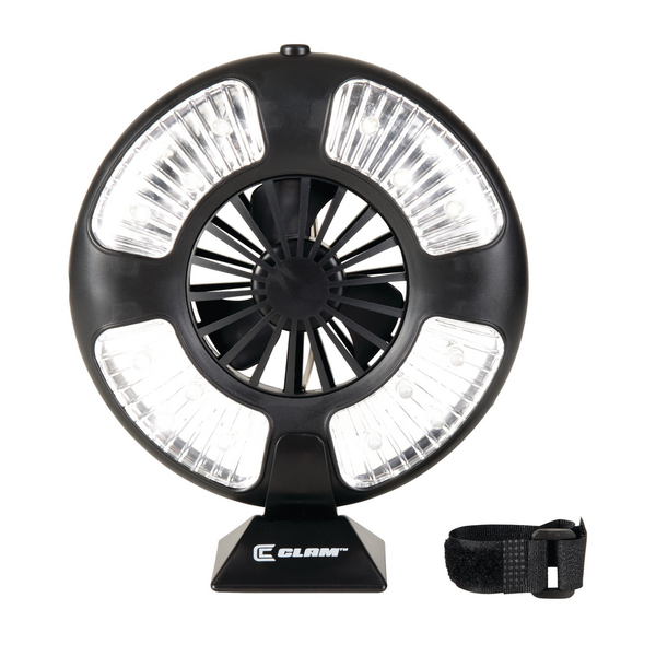 Clam Fan/LED Light Combo Small