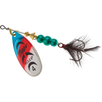 Mepps Aglia Dressed Size 4 1/3oz Silver Rainbow