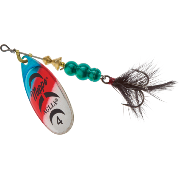 Mepps Aglia Dressed Size 4 1/3oz Silver Rainbow