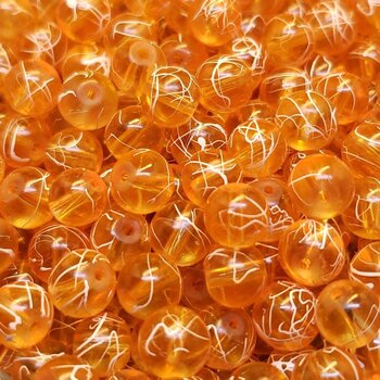 Creek Candy Beads 6mm Electric Orange # 147