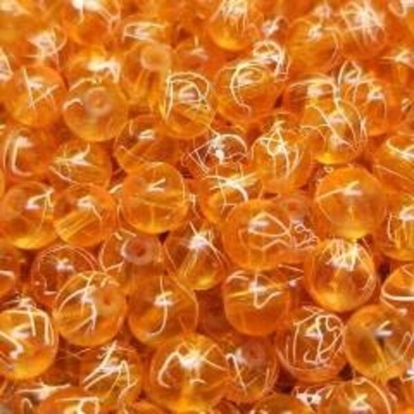 Creek Candy Beads 10mm Electric Orange # 147