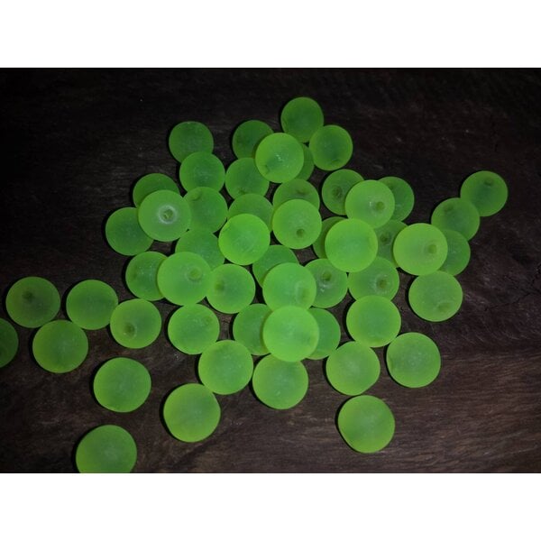 Creek Candy Beads 10mm Frosty Chartreuse #122