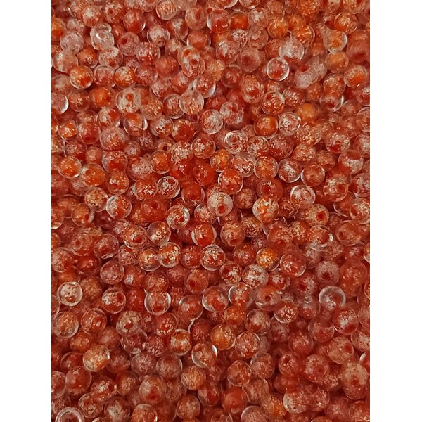 Creek Candy Beads 8mm Glow Roe Red Eye #270