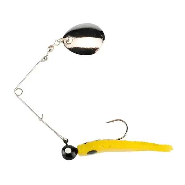 Johnson Beetle Spin 1/8oz Yellow Black Spot