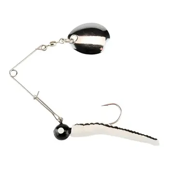 Johnson Beetle Spin 1/8oz White Black Stripe