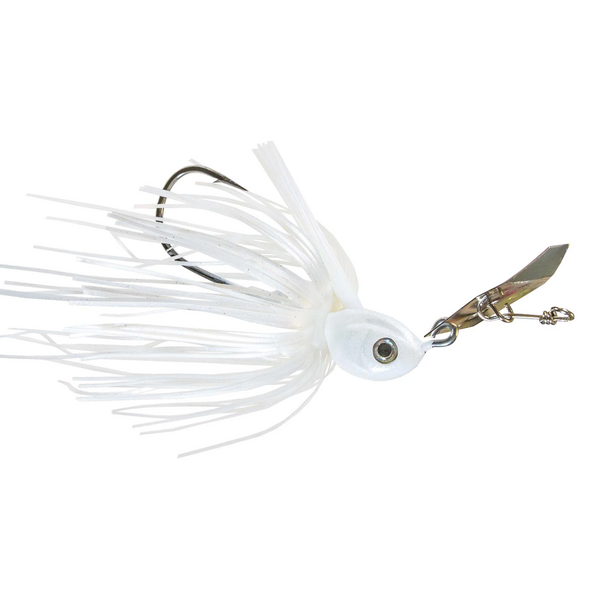 Z-Man Project Z Weedless ChatterBait. 3/8oz Pearl Ghost