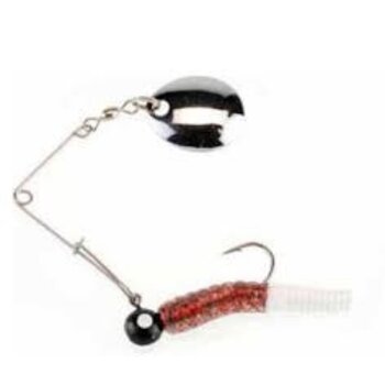 Johnson Beetle Spin 1/8oz Red Sparkle White