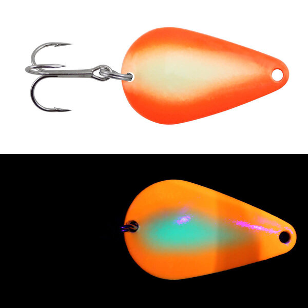 Moonshine Lures Casting Spoon Agent Orange 3/4oz