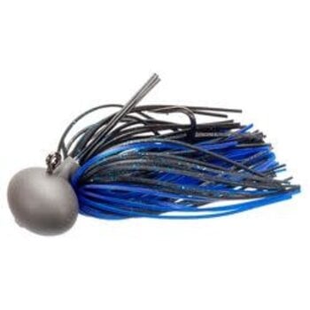 Keitech Tungsten Model II V2 Football Jig 1/2oz Black Blue Fleck