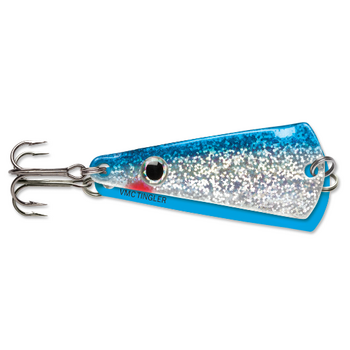 VMC Tingler Spoon 3/16oz Glow Blue Shiner