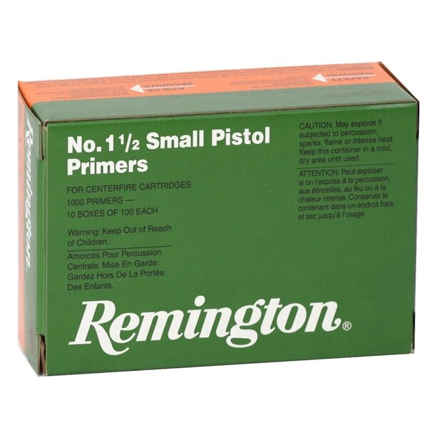 Remington 1 1/2 Small Pistol Primers Per 1000
